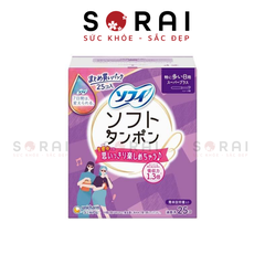 Tampon Unicharm Charm Soft Nhật Bản hộp 25 chiếc màu tím