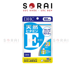 Viên uống DHC bổ sung Vitamin E Nhật bản giúp đẹp da tự nhiên túi 60 viên 60 ngày