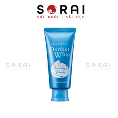 Sữa rửa mặt Senka Perfect Whip Nhật Bản 120g (xanh dương)
