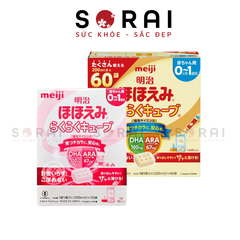 Sữa thanh Meiji nội địa Nhật bản cho bé 0-1 tuổi mẫu mới hộp 30 thanh