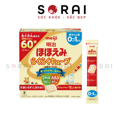 Sữa thanh Meiji nội địa Nhật bản cho bé 0-1 tuổi mẫu mới (Tách lẻ)