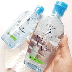 Nước tẩy trang Senka Nhật Bản cho da dầu chai 230 ml (xanh lá nhạt)