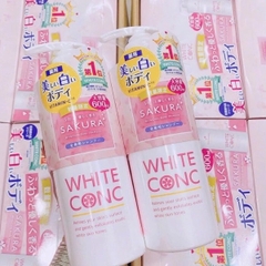 Sữa tắm trắng da White Conc Body Shampoo Nhật Bản hương anh đào 600ml