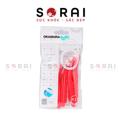 Bàn chải kẻ răng Okamura 6 cái size L