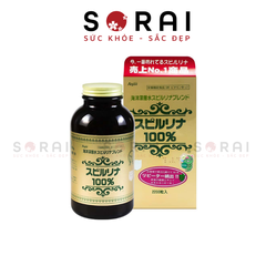 Tảo xoắn 100% Spirulina Nhật bản hộp 2200v
