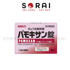 Viên tẩy giun Sato  Pamoxan Nhật Bản dùng cho trẻ từ 5 tuổi