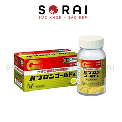 Viên điều trị cảm cúm Taisho Pabron Gold Nhật Bản hộp 210 viên