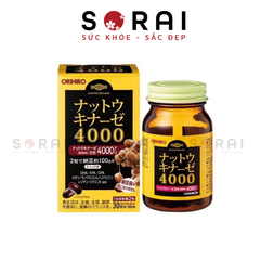 Viên uống hỗ trợ điều trị tai biến, đột quỵ Orihiro Natto 4000FU 60 viên