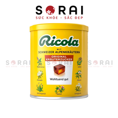 Kẹo Ricola Đức ngậm giảm ho khàn giọng thảo mộc hộp 250g
