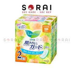 Set 2 băng vệ sinh Laurier ban ngày không cánh 28 miếng 1 gói