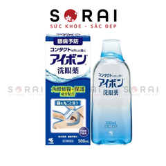 Nước rửa mắt Kobayashi Eyebon W Vitamin Nhật Bản chai 500ml dịu nhẹ