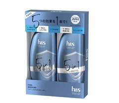 Dầu gội xả HS 5in1 Nhật Bản cho tóc dầu, trị gàu ngứa, tóc suôn mượt 350ml (xanh dương)