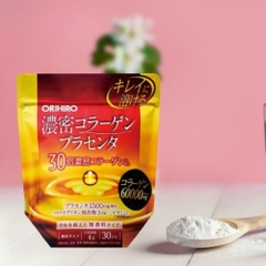 Bột bổ sung Collagen và nhau thai Orihiro hàm lượng cao 60.000mg túi 120g, 30 ngày