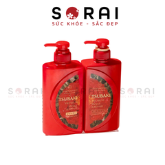 Set dầu gội xả Tsubaki Nhật Bản dưỡng ẩm bản giới hạn 400ml (đỏ)