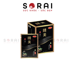 Dầu gội phủ bạc hữu cơ Komi dạng gói, 25ml x 10 gói, màu  nâu đen