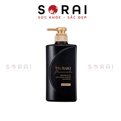 Dầu gội Tsubaki phục hồi tóc gãy rụng, hư tổn chuyên sâu 490 ml(Đen)