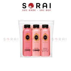 Set 3 dầu gội, xả, sữa tắm mini Shiseido Macherie Nhật Bản 50ml