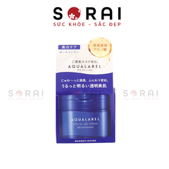 Kem dưỡng da Aqualabel 5in1 dưỡng ẩm, trắng da trị nám mẫu mới Nhật Bản 90gram