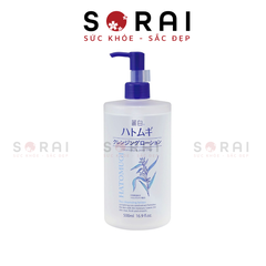 Nước tẩy trang Hatomugi Cleansing & Pore Clear Nhật Bản chai 500ml (mẫu mới)