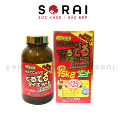 Viên uống Minami Diet Premium Deru deru giảm 15kg +25% mỡ thừa Nhật Bản hộp 540 viên