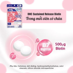 Viên uống Biotin DHC kích thích mọc tóc, chống rụng tóc 60 ngày