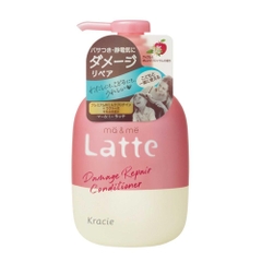 Dầu gội, dầu xả mẹ bé Latte Kracie dưỡng ẩm, phục hồi tóc 490ml 2y+