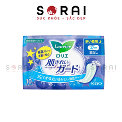 Băng vệ sinh Laurier đêm không cánh 10 miếng 27cm