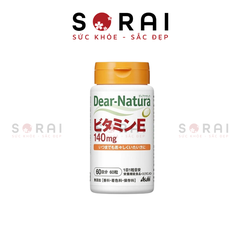 Vitamin E hữu cơ Asahi 60 viên Nhật Bản 60 ngày