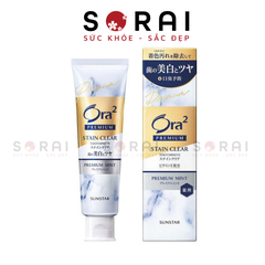 Kem đánh răng Ora 2 Premium Nhật Bản trắng răng cao cấp bạc bà 100g