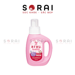 Nước giặt quần áo sơ sinh Arau Baby Saraya Nhật Bản 800ml T8