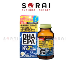 Viên uống bổ não DHA EPA Orihiro Nhật Bản 180 viên