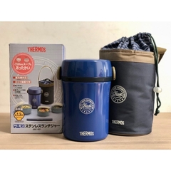 Hộp cơm giữ nhiệt Thermos JBC-801 Nhật Bản màu xanh navy
