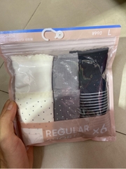 Set quần chip GU 6 cái size L Nhật Bản