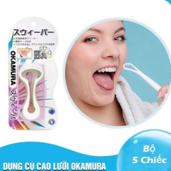 Cạo lưỡi Okamura Nhật Bản hộp 5 cái