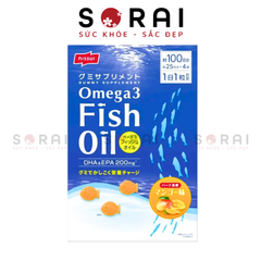 Kẹo dẻo Nissui bổ sung Omega 3, DHA EPA Nhật Bản vị xoài 100 viên