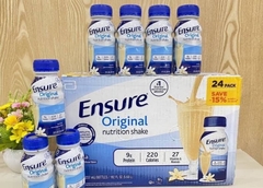 Sữa nước Ensure Mỹ, thùng 24 chai 237ml, hương Vani