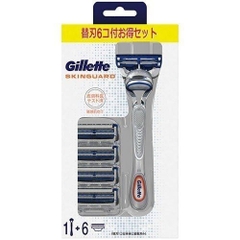 Dao cạo râu Gillette Skinguard Nhật Bản (1 cán + 6 lưỡi cạo)