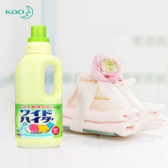Nước giặt tẩy quần áo màu KAO Nhật Bản chai 1L