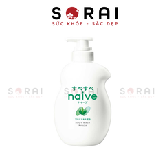Sữa tắm NAIVE chai lùn Nhật Bản 530ml Lô hội