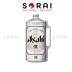 Bia Asahi Nhật Bản 2 bom 2 lít