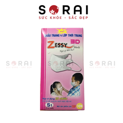 Khẩu trang Zessy y tế Nhật Bản size S1 1-3 tuổi, 20 chiếc