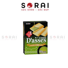 Bánh quy giòn nhân trà xanh D'asses hộp 12 chiếc