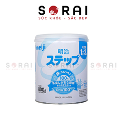Sữa bột Meiji hộp 800gr Nhật Bản cho bé từ 1-3 tuổi (mẫu mới 2025)