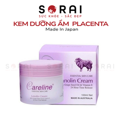 Kem dưỡng cừu Careline Lanolin Cream with Grape Seed Oil & vitamin E (màu tím)