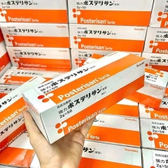 Kem bôi teo trĩ Posterisan Forte giảm đau, ngứa rát, nứt kẽ hậu môn Nhật Bản, 2g x 5 ống