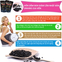 Viên dấm đen giảm cân ORIHIRO 216v