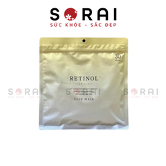 Mặt nạ Retinol Nhật Bản dưỡng ẩm, giúp da căng bóng chống lão hoá túi 30 miếng