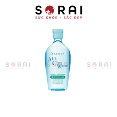 Nước tẩy trang Senka Nhật Bản ngăn ngừa mụn, an toàn cho da nhạy cảm chai 230ml (xanh lá đậm)
