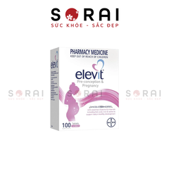 Vitamin tổng hợp Elevit Úc cho bà bầu, trước, trong, sau khi mang thai hộp 100 viên