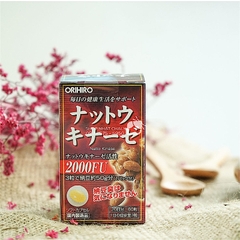 Hỗ trợ điều trị tai biến đột quỵ Natto Kinase 2000FU 60 viên Orihiro - Nhật Bản